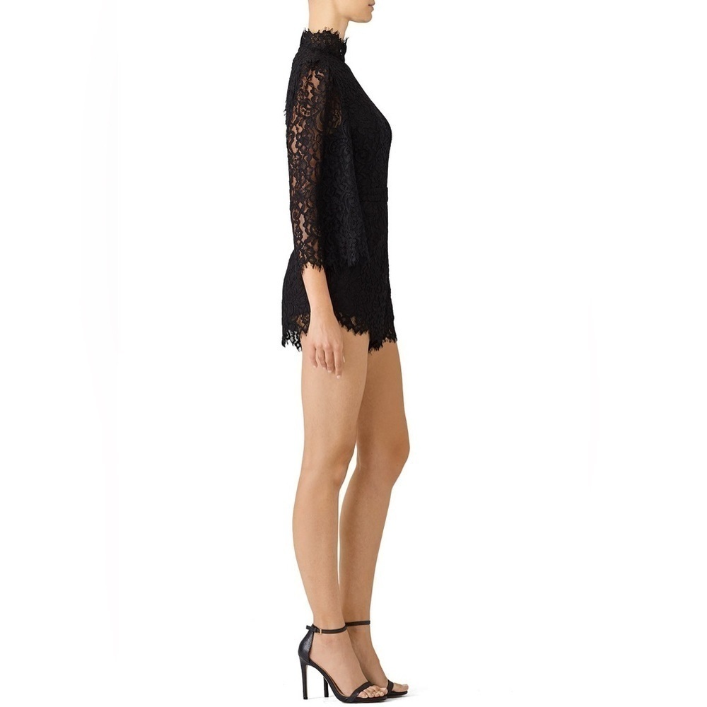 Fame And Partners The Tawny Romper Black Lace - Picture 3 of 16
